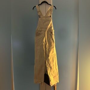 brandy melville cream color hayley overalls
